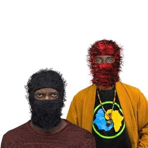 Fluffy Face Mask Good for keeping you warm and such a statement piece in one.